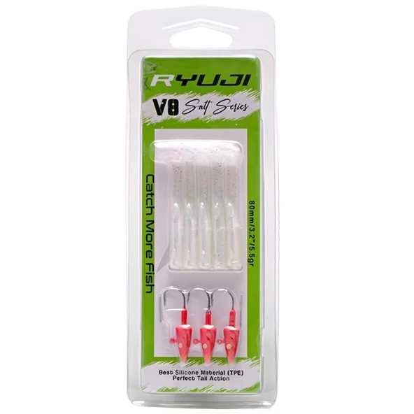 Ryuji V8 Silikon 8 cm 5.5 gr Silikon Yem - Resim 2