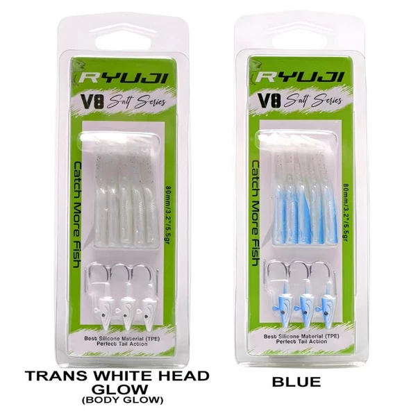 Ryuji V8 Silikon 8 cm 5.5 gr Silikon Yem - Resim 4
