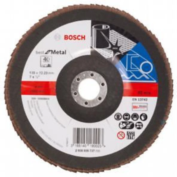 Bosch BFM Flap Disk 180 mm. 40 Kum 2.608.606.737 ürün görseli 1