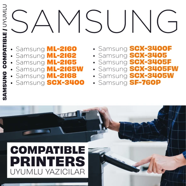 Samsung MLT-D101S 1 Koli 20'li Avantaj Paket / ML-2160 / ML-2165 / SCX-3400 / SCX-3405 / SF-760 ürün görseli 1