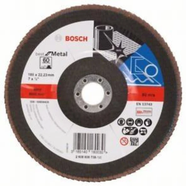 Bosch BFM Flap Disk 180 mm. 60 Kum 2.608.606.738 ürün görseli 1