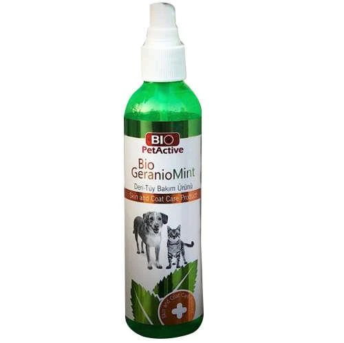 Bio Pet Active Geranio Mint Kedi ve Köpek Deri ve Tüy Bakım Spray 100 ML ürün görseli 1