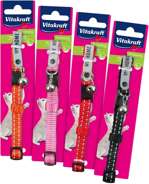 Vitakraft Kilitli Zilli Kedi Boyun Tasması (Karışık Renkli) ürün görseli 1