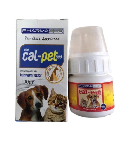 PharmaSed Neo Cal-Pet Kedi ve Köpekler için Kalsiyum Fosfor 100 gr ürün görseli 1