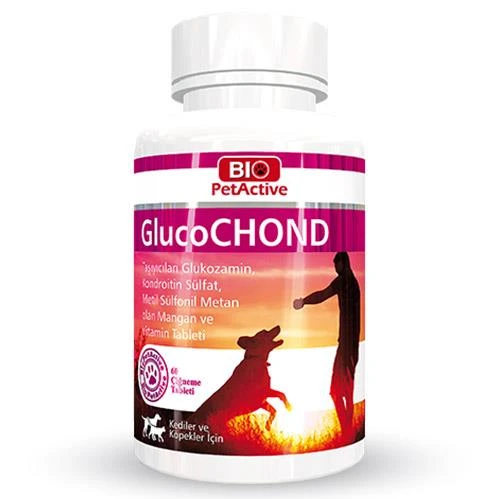 Bio Pet Glucochond Kedi ve Köpek Glucosimin 60 Tablet ürün görseli 1