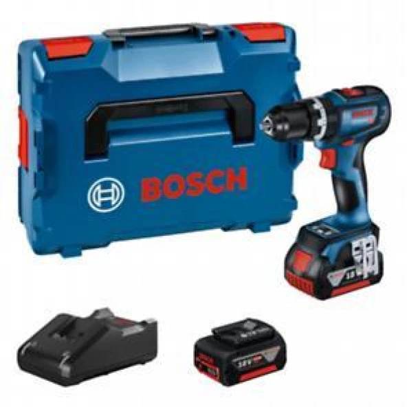 Bosch GSB 18V-90 C Darbeli Delme Vidalama 2x5.0Ah 0.601.9K6.106 ürün görseli 1