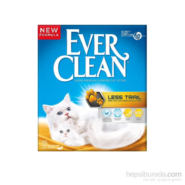 Ever Clean Less Trail Patilere Yapışmayan Topaklaşan Kedi Kumu 10 Lt ürün görseli 1