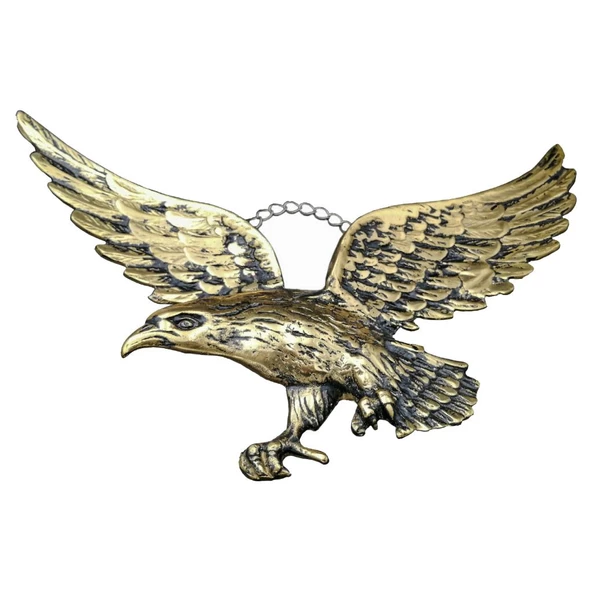 Duvar Süsü Kartal Pirinç Döküm - Resim 4