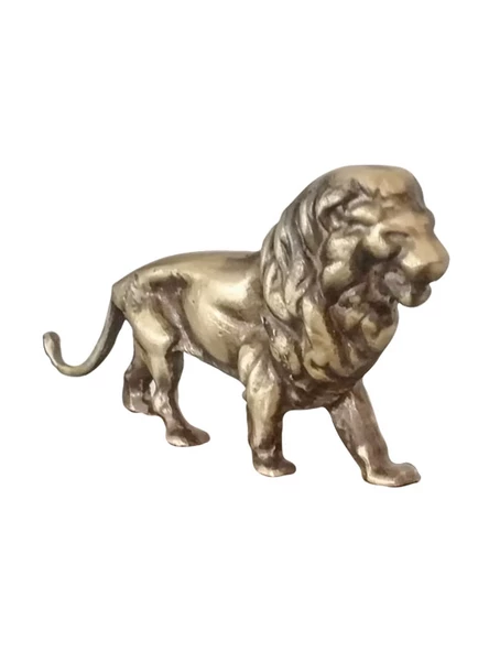 Masa Süsü Biblo Aslan Pirinç Döküm ürün görseli 1