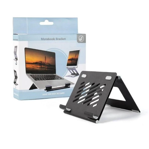 Ayarlanabilir Metal Dizüstü Destek Tabanı Katlanabilir Taşınabilir Laptop Sehpası Standı ürün görseli 1