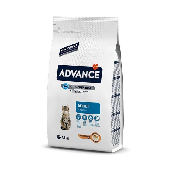 Advance Tavuklu Ve Pirinçli Yetişkin Kedi Maması 1,5 Kg ürün görseli 1