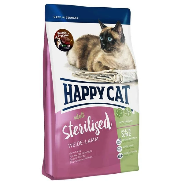 Happy Cat Sterilised Weide Lamb Kuzulu Kedi Maması 4 Kg ürün görseli 1