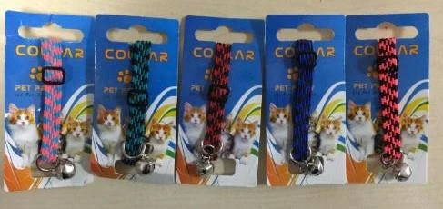Pet Pretty Kedi Desenli Çıngıraklı Lastikli Boyun Tasması ürün görseli 1