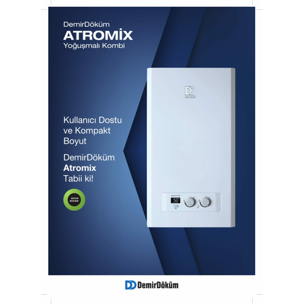 Demirdöküm Atromix P24 Hermetik Yoğuşmalı Kombi 24kw 20.600kcal/h ürün görseli 1