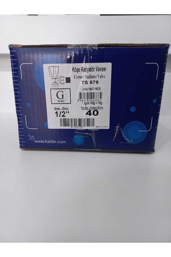 Köşe Radyatör Vanası 1/2'' Ağır Tip Koli ( 40 Adet ) ürün görseli 1