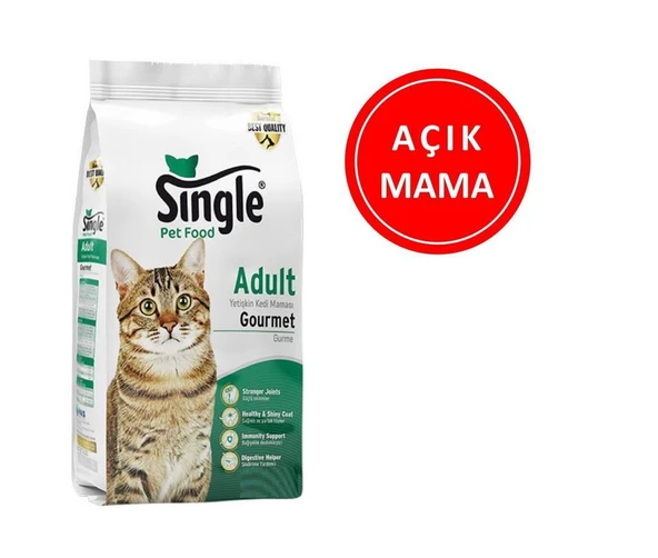 Single Yetişkin Gurme Kedi Maması 1 kg AÇIK ürün görseli 1