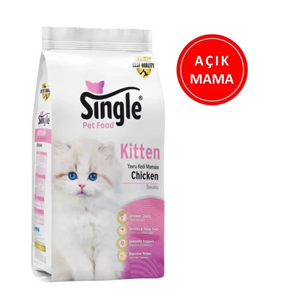 Single Kitten Tavuklu Yavru Kedi Maması 1 Kg AÇIK ürün görseli 1