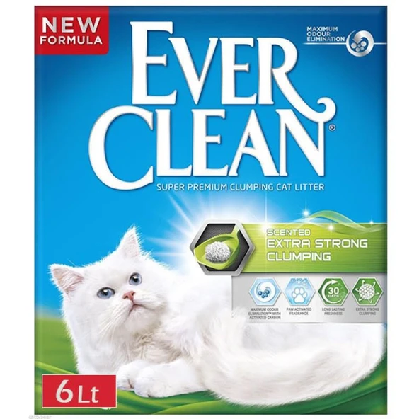 Ever Clean Extra Strong Scented Kokulu Topaklaşan Kedi Kumu 6 Lt ürün görseli 1