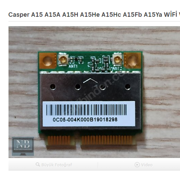 Casper H36 A15 A15A A15H A15He A15Hc A15Fb A15Ya WİFİ KART ürün görseli 1