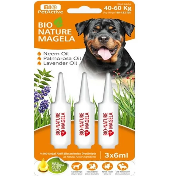Bio Pet Active Köpek Tüy ve Deri Bakım Damlası 40-60 kg ürün görseli 1