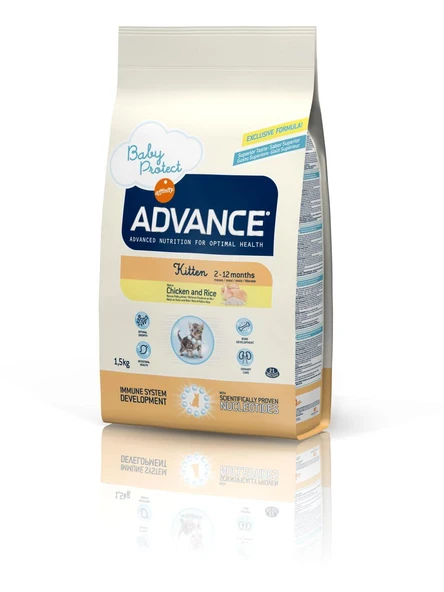 Advance Kitten Yavru Tavuk Etli Kedi Maması 1.5 Kg ürün görseli 1
