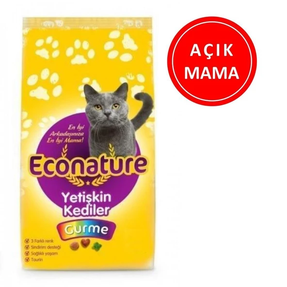 Econature Gurme Kedi Maması 1 Kg AÇIK ürün görseli 1