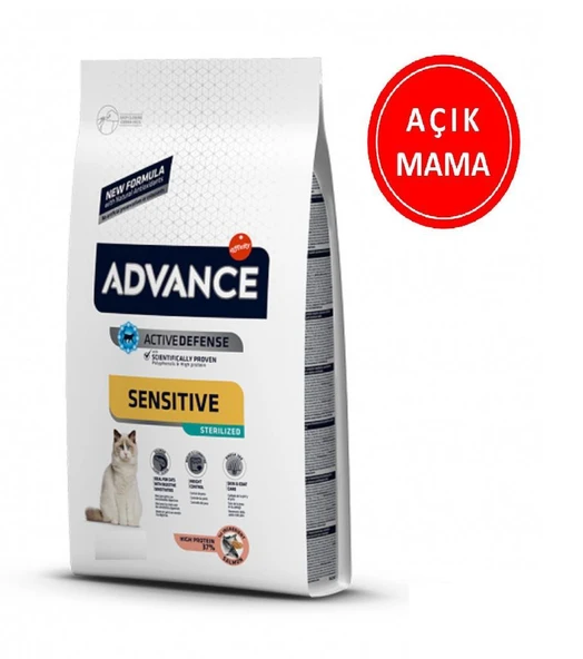Advance Sterilised Somonlu Kısırlaştırılmış Kedi Maması 1 Kg AÇIK ürün görseli 1