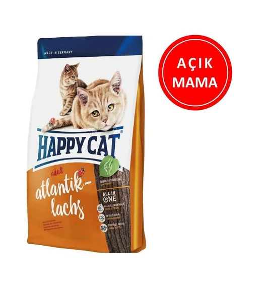 Happy Cat Atlantik Lachs Somonlu Kedi Maması 1 Kg AÇIK ürün görseli 1