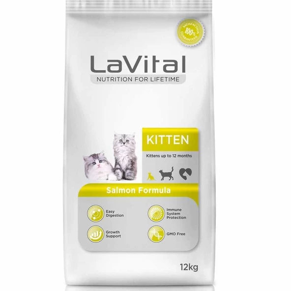 Lavital Kitten Somonlu Yavru Kedi Maması 12 Kg ürün görseli 1