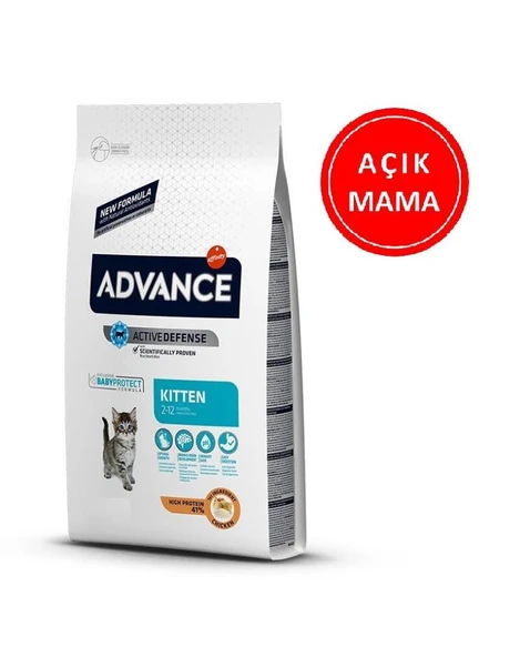 Advance Kitten Yavru Tavuk Etli Kedi Maması 1 Kg AÇIK ürün görseli 1