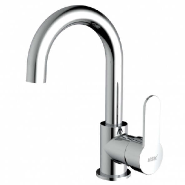 NSK Kuğu Lavabo Bataryası Molera Krom N4013202 ürün görseli 1
