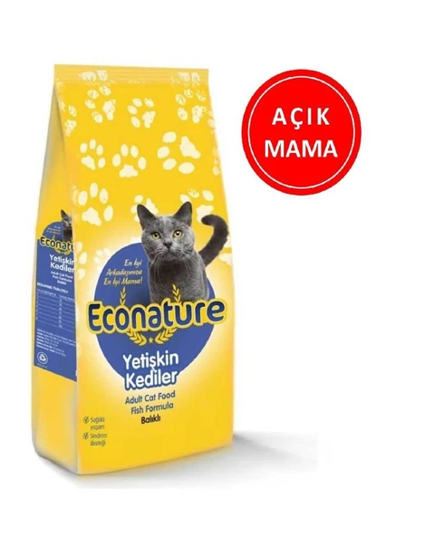 Econature Balıklı Kedi Maması 1 Kg AÇIK ürün görseli 1