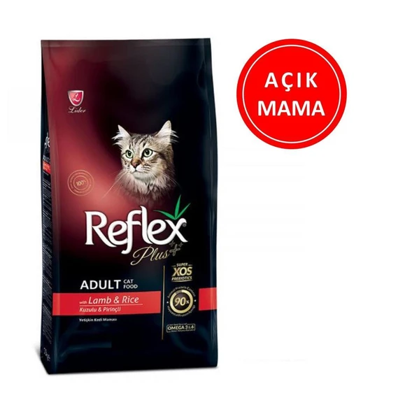 Reflex Plus Kuzu Etli Yetişkin Kedi Maması 1 Kg AÇIK ürün görseli 1