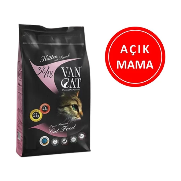 Vancat Kitten Kuzu Etli Yavru Kedi Maması 1 Kg AÇIK ürün görseli 1
