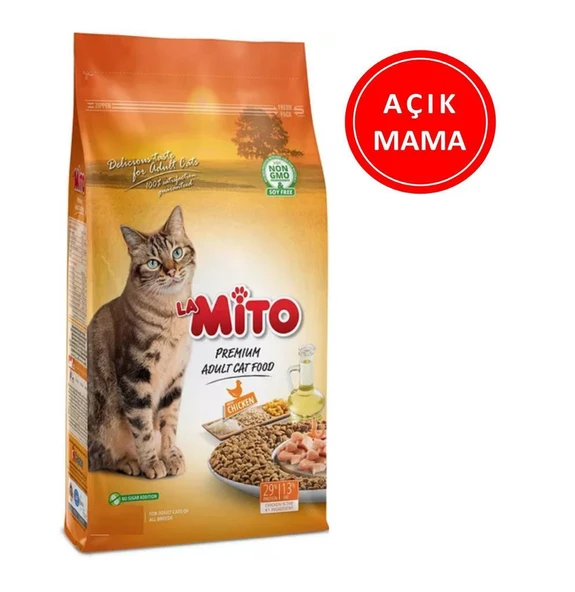 Mito Adult Cat Tavuklu Yetişkin Kedi Maması 1 kg AÇIK ürün görseli 1