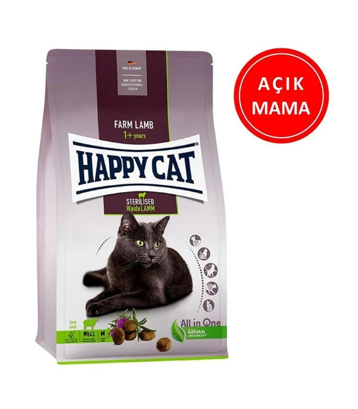 Happy Cat Sterilised Kuzu Etli Kısır Kedi Maması 1 Kg AÇIK ürün görseli 1
