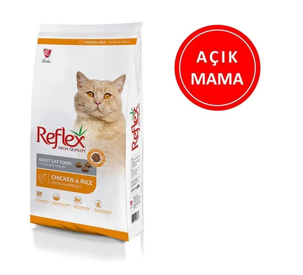 Reflex Beyaz Tavuklu Kedi Maması 1 kg AÇIK ürün görseli 1