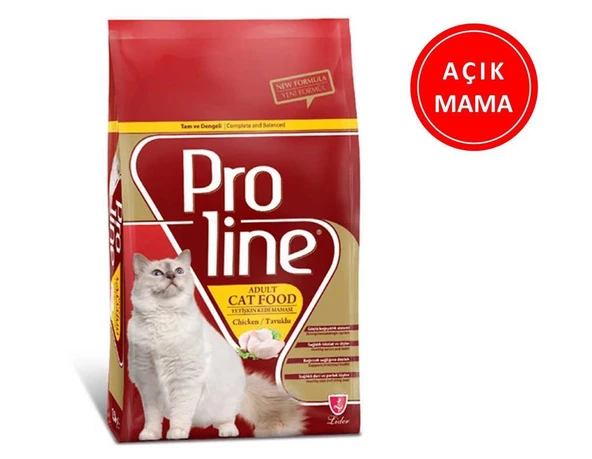ProLine Tavuklu Kedi Maması 1 kg AÇIK ürün görseli 1