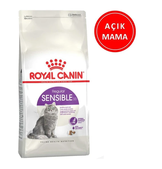 Royal Canin Sensible 33 Kedi Maması 1 Kg AÇIK ürün görseli 1