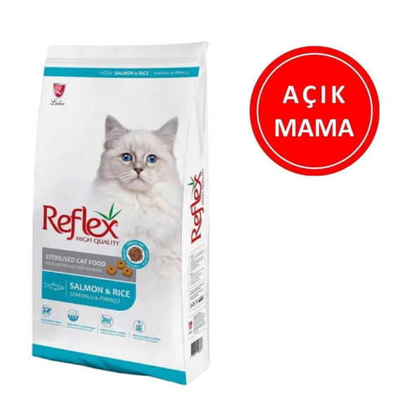 Reflex Beyaz Sterilised Kısırlaştırılmış Balıklı Kedi Maması 1 Kg AÇIK ürün görseli 1