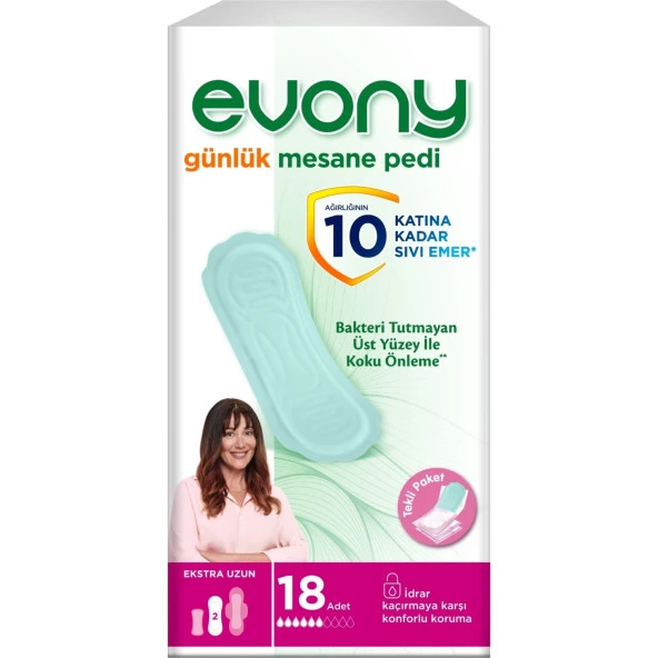 Evony Günlük Mesane Pedi Ekstra Uzun 18x6 108 Adet ürün görseli 1