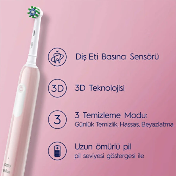 Oral-b Pro Series 1 Şarjlı Diş Fırçası - Pembe ürün görseli 1