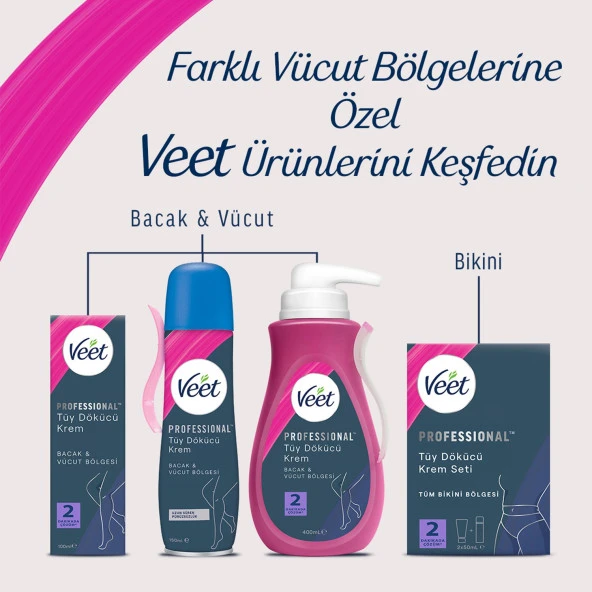 Veet Professıonal Tüy Dökücü Krem 200 ml - Resim 3