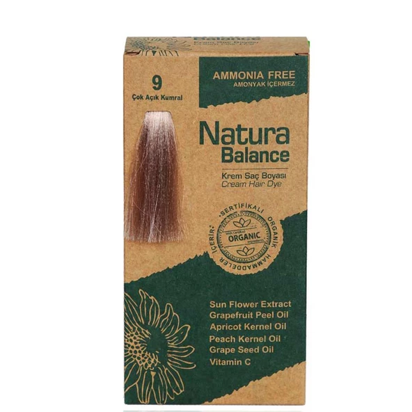 NATURA BALANCE SAÇ BOYASI 9 ÇOK AÇIK KUMRAL ürün görseli 1