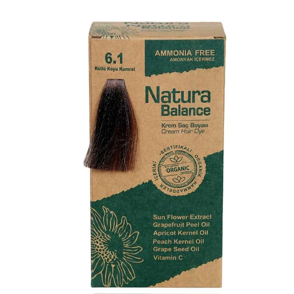 NATURA BALANCE SAÇ BOYASI 6.1 KÜLLÜ KOYU KUMRAL ürün görseli 1