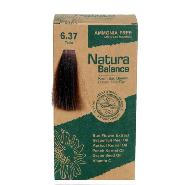NATURA BALANCE SAÇ BOYASI 6.37 TÜTÜN ürün görseli 1