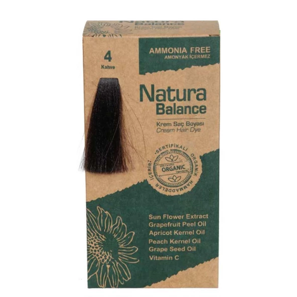 NATURA BALANCE SAÇ BOYASI 4 KAHVE ürün görseli 1