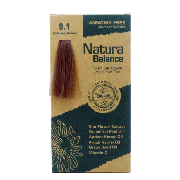NATURA BALANCE SAÇ BOYASI 8.1 KÜLLÜ AÇIK KUMRAL ürün görseli 1