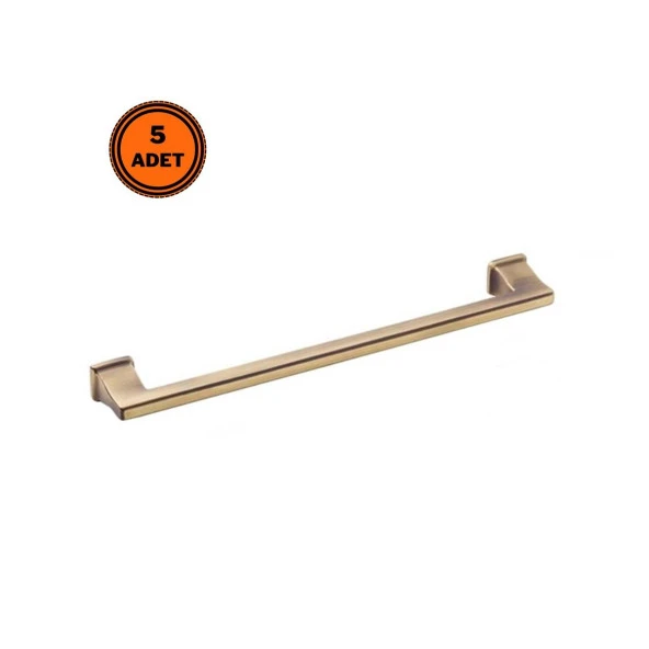 5 Adet Doğanlar Techno 160 mm Mobilya Kulp Olifka Antik Sarı ürün görseli 1