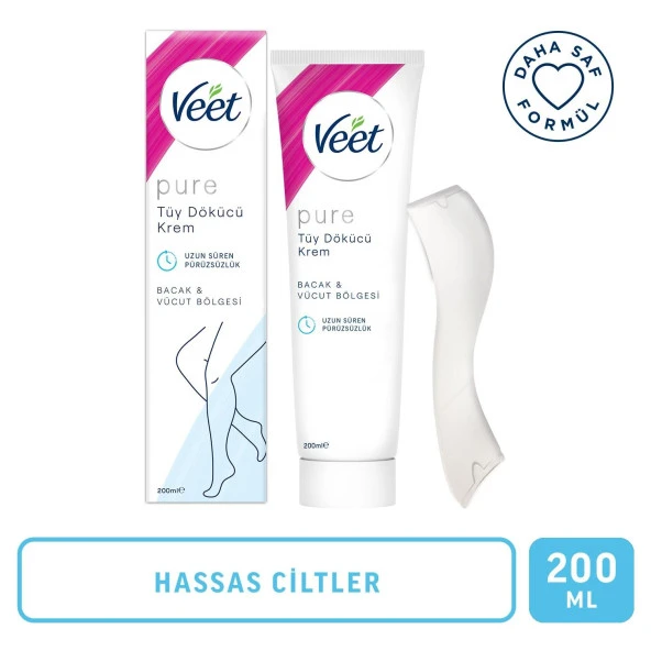 Veet Pure Tüy Dökücü Krem Hassas Ciltler 200 ml ürün görseli 1
